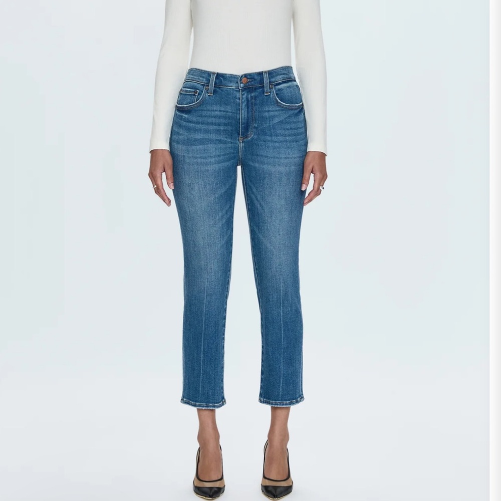 Pistola crop high rise cigarette jean